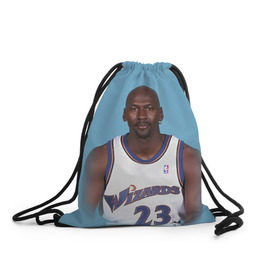 Рюкзак-мешок 3D с принтом Michael Jordan в городе Новоалтайск, 100% полиэстер | плотность ткани — 200 г/м2, размер — 35 х 45 см; лямки — толстые шнурки, застежка на шнуровке, без карманов и подкладки | chicago bulls | michael jeffrey jordan | nba. | баскетбол | баскетболист | вашингтон уизардс | майкл джордан | нба | чикаго | чикаго буллз