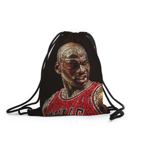 Рюкзак-мешок 3D с принтом Michael Jordan в городе Новоалтайск, 100% полиэстер | плотность ткани — 200 г/м2, размер — 35 х 45 см; лямки — толстые шнурки, застежка на шнуровке, без карманов и подкладки | chicago bulls | michael jeffrey jordan | nba. | баскетбол | баскетболист | вашингтон уизардс | майкл джордан | нба | чикаго | чикаго буллз
