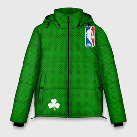 Мужская зимняя куртка 3D с принтом Boston Celtics в городе Новоалтайск, верх — 100% полиэстер; подкладка — 100% полиэстер; утеплитель — 100% полиэстер | длина ниже бедра, свободный силуэт Оверсайз. Есть воротник-стойка, отстегивающийся капюшон и ветрозащитная планка. 

Боковые карманы с листочкой на кнопках и внутренний карман на молнии. | boston celtics | бостон | бостон селтикс | нба | селтикс