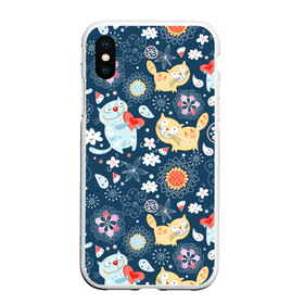 Чехол для iPhone XS Max матовый с принтом Котята в городе Новоалтайск, Силикон | Область печати: задняя сторона чехла, без боковых панелей | Тематика изображения на принте: кот | котики | котята | любовь | милые котята | подарок | прикольные картинки