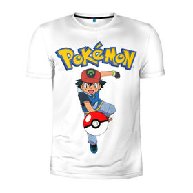 Мужская футболка 3D спортивная с принтом Pokemon / Ash Ketchum в городе Новоалтайск, 100% полиэстер с улучшенными характеристиками | приталенный силуэт, круглая горловина, широкие плечи, сужается к линии бедра | go | pokemon | го | игра | мультфильм | покемон | эш кетчум