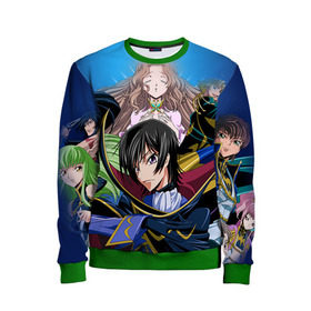 Детский свитшот 3D с принтом Code Geass 1 в городе Новоалтайск, 100% полиэстер | свободная посадка, прямой крой, мягкая тканевая резинка на рукавах и понизу свитшота | anime | аниме | анимешник | анимешникам | восставший лелуш | код гиас | код гиасс | код гиасс: восставший лелуш
