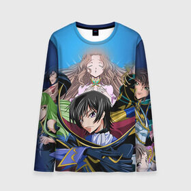 Мужской лонгслив 3D с принтом Code Geass 1 в городе Новоалтайск, 100% полиэстер | длинные рукава, круглый вырез горловины, полуприлегающий силуэт | anime | аниме | анимешник | анимешникам | восставший лелуш | код гиас | код гиасс | код гиасс: восставший лелуш
