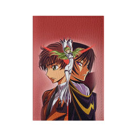 Обложка для паспорта матовая кожа с принтом Code Geass 2 в городе Новоалтайск, натуральная матовая кожа | размер 19,3 х 13,7 см; прозрачные пластиковые крепления | anime | аниме | анимешник | анимешникам | восставший лелуш | код гиас | код гиасс | код гиасс: восставший лелуш