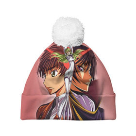 Шапка 3D c помпоном с принтом Code Geass 2 в городе Новоалтайск, 100% полиэстер | универсальный размер, печать по всей поверхности изделия | anime | аниме | анимешник | анимешникам | восставший лелуш | код гиас | код гиасс | код гиасс: восставший лелуш