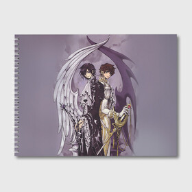 Альбом для рисования с принтом Code Geass 3 в городе Новоалтайск, 100% бумага
 | матовая бумага, плотность 200 мг. | Тематика изображения на принте: anime | аниме | анимешник | анимешникам | восставший лелуш | код гиас | код гиасс | код гиасс: восставший лелуш