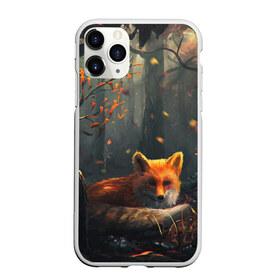 Чехол для iPhone 11 Pro матовый с принтом Лиса в городе Новоалтайск, Силикон |  | autum | forest | fox | лес | лиса | осень