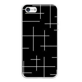 Чехол для iPhone 5/5S матовый с принтом Geometric (2) в городе Новоалтайск, Силикон | Область печати: задняя сторона чехла, без боковых панелей | geometric | белый | геометрик | линии | текстура | чёрный