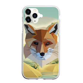Чехол для iPhone 11 Pro Max матовый с принтом Лиса в стиле WPAP в городе Новоалтайск, Силикон |  | голова | лето | лиса | яркое