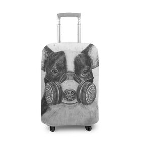 Чехол для чемодана 3D с принтом Cool Dog в городе Новоалтайск, 86% полиэфир, 14% спандекс | двустороннее нанесение принта, прорези для ручек и колес | красивый | крутой | маска | пес | рисунок | узор