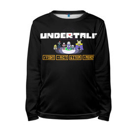 Детский лонгслив 3D с принтом Undertale 4 в городе Новоалтайск, 100% полиэстер | длинные рукава, круглый вырез горловины, полуприлегающий силуэт
 | альфис | андайн | андертейл | асгор | дримурр | меттатон | папирус | подземелье | санс | ториэль | флауи | фриск