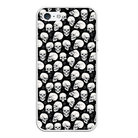 Чехол для iPhone 5/5S матовый с принтом Halloween в городе Новоалтайск, Силикон | Область печати: задняя сторона чехла, без боковых панелей | halloween | мистика | тыква | ужасы | хеллоуин | череп