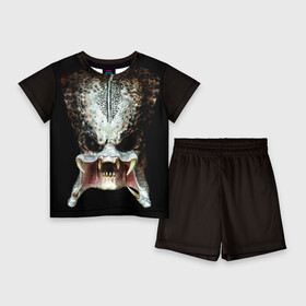 Детский костюм с шортами 3D с принтом Хищник в городе Новоалтайск,  |  | predator | инопланетянин | кино | нежить | о.м.с.к. | охотник | хищник