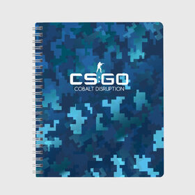 Тетрадь с принтом cs:go - Cobalt Disruption (Ржавый кобальт) в городе Новоалтайск, 100% бумага | 48 листов, плотность листов — 60 г/м2, плотность картонной обложки — 250 г/м2. Листы скреплены сбоку удобной пружинной спиралью. Уголки страниц и обложки скругленные. Цвет линий — светло-серый
 | cobalt | cs | csgo | desert | disruption | eagle | го | кобальт | кс | ржавый