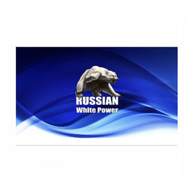 Бумага для упаковки 3D с принтом Russian white power в городе Новоалтайск, пластик и полированная сталь | круглая форма, металлическое крепление в виде кольца | Тематика изображения на принте: медведь | патриот | русский | русы | русь | сила | славяне