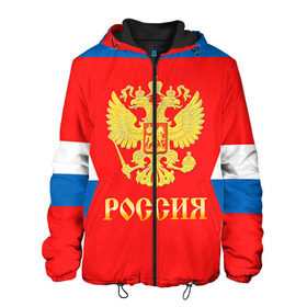 Мужская куртка 3D с принтом Форма № 8 OVECHKIN в городе Новоалтайск, ткань верха — 100% полиэстер, подклад — флис | прямой крой, подол и капюшон оформлены резинкой с фиксаторами, два кармана без застежек по бокам, один большой потайной карман на груди. Карман на груди застегивается на липучку | 8 ovechkin | world cup hockey | клюшка | кубок мира | овечкин александр | россия | сборная россии | хоккейная форма | шайба