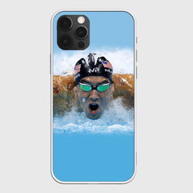 Чехол для iPhone 12 Pro Max с принтом swimmer в городе Новоалтайск, Силикон |  | пловец