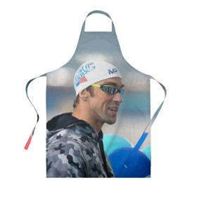 Фартук 3D с принтом Swimmer в городе Новоалтайск, 100% полиэстер | общий размер — 65 х 85 см, ширина нагрудника — 26 см, горловина — 53 см, длина завязок — 54 см, общий обхват в поясе — 173 см. Принт на завязках и на горловине наносится с двух сторон, на основной части фартука — только с внешней стороны | пловец