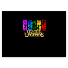 Поздравительная открытка с принтом LOL Heroes 2 в городе Новоалтайск, 100% бумага | плотность бумаги 280 г/м2, матовая, на обратной стороне линовка и место для марки
 | Тематика изображения на принте: l.o.l | league of legends | игры | лига легенд | лол