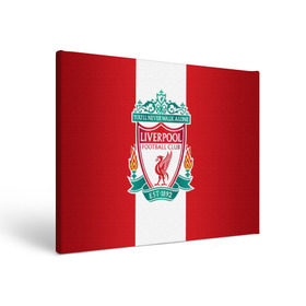 Холст прямоугольный с принтом Liverpool FC в городе Новоалтайск, 100% ПВХ |  | англия | клуб | ливерпуль | фк | футбол | футбольный