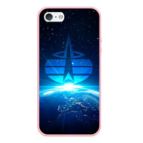 Чехол для iPhone 5/5S матовый с принтом Космические войска в городе Новоалтайск, Силикон | Область печати: задняя сторона чехла, без боковых панелей | космос
