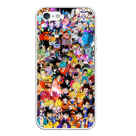 Чехол для iPhone 5/5S матовый с принтом Dragon Ball в городе Новоалтайск, Силикон | Область печати: задняя сторона чехла, без боковых панелей | Тематика изображения на принте: dragon ball | вегета | гоку | драконий жемчуг | жемчуг дракона