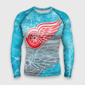 Мужской рашгард 3D с принтом Хоккей 3 в городе Новоалтайск,  |  | nhl | stanley cup |  detroit red wings | детройд | детройт ред уингз | кубок стенли | кубок стэнли | марченко | нхл | хоккей | хоккейный клуб