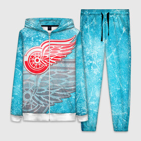 Женский костюм 3D с принтом Хоккей 3 в городе Новоалтайск,  |  | nhl | stanley cup |  detroit red wings | детройд | детройт ред уингз | кубок стенли | кубок стэнли | марченко | нхл | хоккей | хоккейный клуб