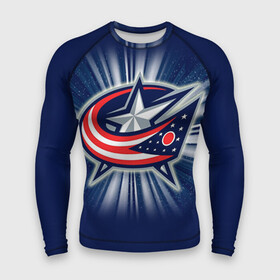 Мужской рашгард 3D с принтом Хоккей 9 в городе Новоалтайск,  |  | columbus | nhl | stanley cup |  columbus blue jackets | бобровский | коламбус | коламбус блю джекетс | кубок стенли | кубок стэнли | нхл | хоккей | хоккейный клуб