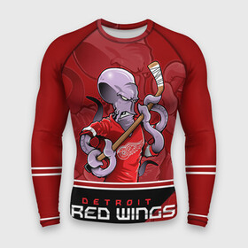 Мужской рашгард 3D с принтом Detroit Red Wings в городе Новоалтайск,  |  | detroit red wings | nhl | stanley cup | детройд | детройт ред уингз | кубок стенли | кубок стэнли | марченко | нхл | хоккей | хоккейный клуб