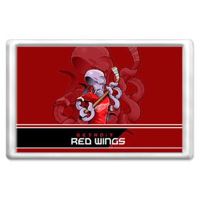 Магнит 45*70 с принтом Detroit Red Wings в городе Новоалтайск, Пластик | Размер: 78*52 мм; Размер печати: 70*45 | detroit red wings | nhl | stanley cup | детройд | детройт ред уингз | кубок стенли | кубок стэнли | марченко | нхл | хоккей | хоккейный клуб