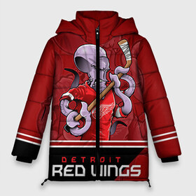 Женская зимняя куртка 3D с принтом Detroit Red Wings в городе Новоалтайск, верх — 100% полиэстер; подкладка — 100% полиэстер; утеплитель — 100% полиэстер | длина ниже бедра, силуэт Оверсайз. Есть воротник-стойка, отстегивающийся капюшон и ветрозащитная планка. 

Боковые карманы с листочкой на кнопках и внутренний карман на молнии | detroit red wings | nhl | stanley cup | детройд | детройт ред уингз | кубок стенли | кубок стэнли | марченко | нхл | хоккей | хоккейный клуб