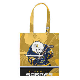 Сумка 3D повседневная с принтом Buffalo Sabres в городе Новоалтайск, 100% полиэстер | Плотность: 200 г/м2; Размер: 34×35 см; Высота лямок: 30 см | buffalo sabres | nhl | stanley cup | баффало сейбрз | буффало | кубок стенли | кубок стэнли | куликов | нхл | хоккей | хоккейный клуб