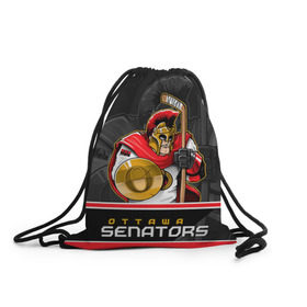 Рюкзак-мешок 3D с принтом Ottawa Senators в городе Новоалтайск, 100% полиэстер | плотность ткани — 200 г/м2, размер — 35 х 45 см; лямки — толстые шнурки, застежка на шнуровке, без карманов и подкладки | Тематика изображения на принте: nhl | ottawa senators | stanley cup | кубок стенли | кубок стэнли | нхл | оттава сенаторз | сенаторс | хоккей | хоккейный клуб