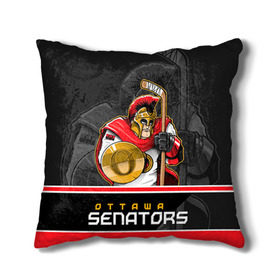 Подушка 3D с принтом Ottawa Senators в городе Новоалтайск, наволочка – 100% полиэстер, наполнитель – холлофайбер (легкий наполнитель, не вызывает аллергию). | состоит из подушки и наволочки. Наволочка на молнии, легко снимается для стирки | Тематика изображения на принте: nhl | ottawa senators | stanley cup | кубок стенли | кубок стэнли | нхл | оттава сенаторз | сенаторс | хоккей | хоккейный клуб
