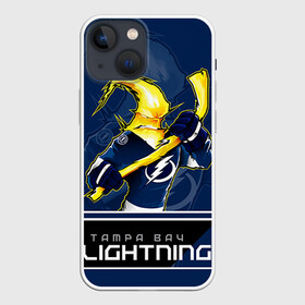 Чехол для iPhone 13 mini с принтом Bay Lightning в городе Новоалтайск,  |  | nhl | stanley cup | tampa bay lightning | ампа бэй лайтнинг | василевский | кубок стенли | кубок стэнли | кучеров | наместников | нестеров | нхл | тампа бэй | хоккей | хоккейный клуб