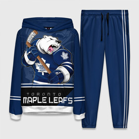 Женский костюм 3D (с толстовкой) с принтом Toronto Maple Leafs в городе Новоалтайск,  |  | nhl | stanley cup | toronto maple leafs | валиев | кубок стенли | кубок стэнли | мэпл лифс | нхл | сошников | торонто | торонто мейпл лифс | хоккей | хоккейный клуб