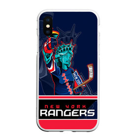 Чехол для iPhone XS Max матовый с принтом New York Rangers в городе Новоалтайск, Силикон | Область печати: задняя сторона чехла, без боковых панелей | new york rangers | nhl | stanley cup | кубок стенли | кубок стэнли | нхл | нью йорк рейнджерс | нью йорк рейнджеры | рейнджеры | хоккей | хоккейный клуб