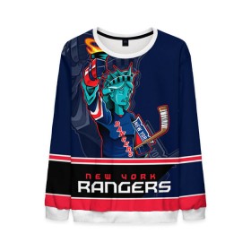 Мужской свитшот 3D с принтом New York Rangers в городе Новоалтайск, 100% полиэстер с мягким внутренним слоем | круглый вырез горловины, мягкая резинка на манжетах и поясе, свободная посадка по фигуре | new york rangers | nhl | stanley cup | кубок стенли | кубок стэнли | нхл | нью йорк рейнджерс | нью йорк рейнджеры | рейнджеры | хоккей | хоккейный клуб