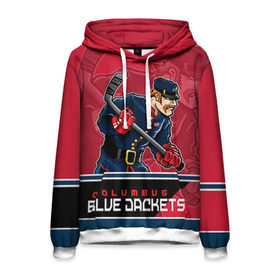 Мужская толстовка 3D с принтом Columbus Blue Jackets в городе Новоалтайск, 100% полиэстер | двухслойный капюшон со шнурком для регулировки, мягкие манжеты на рукавах и по низу толстовки, спереди карман-кенгуру с мягким внутренним слоем. | columbus | columbus blue jackets | nhl | stanley cup | бобровский | коламбус | коламбус блю джекетс | кубок стенли | кубок стэнли | нхл | хоккей | хоккейный клуб