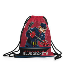 Рюкзак-мешок 3D с принтом Columbus Blue Jackets в городе Новоалтайск, 100% полиэстер | плотность ткани — 200 г/м2, размер — 35 х 45 см; лямки — толстые шнурки, застежка на шнуровке, без карманов и подкладки | columbus | columbus blue jackets | nhl | stanley cup | бобровский | коламбус | коламбус блю джекетс | кубок стенли | кубок стэнли | нхл | хоккей | хоккейный клуб
