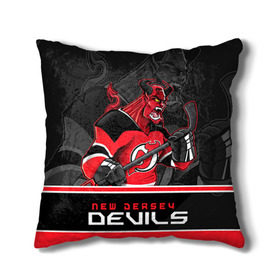 Подушка 3D с принтом New Jersey Devils в городе Новоалтайск, наволочка – 100% полиэстер, наполнитель – холлофайбер (легкий наполнитель, не вызывает аллергию). | состоит из подушки и наволочки. Наволочка на молнии, легко снимается для стирки | new jersey devils | nhl | stanley cup | дъяволы нью джерси | калинин | кубок стенли | кубок стэнли | нхл | нью джерси девилз | хоккей | хоккейный клуб