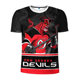 Мужская футболка 3D спортивная с принтом New Jersey Devils в городе Новоалтайск, 100% полиэстер с улучшенными характеристиками | приталенный силуэт, круглая горловина, широкие плечи, сужается к линии бедра | new jersey devils | nhl | stanley cup | дъяволы нью джерси | калинин | кубок стенли | кубок стэнли | нхл | нью джерси девилз | хоккей | хоккейный клуб