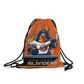 Рюкзак-мешок 3D с принтом New York Islanders в городе Новоалтайск, 100% полиэстер | плотность ткани — 200 г/м2, размер — 35 х 45 см; лямки — толстые шнурки, застежка на шнуровке, без карманов и подкладки | Тематика изображения на принте: new york islanders | nhl | stanley cup | айлендерс | кубок стенли | кубок стэнли | кулемин | нхл | нью йорк айлендерс | хоккей | хоккейный клуб