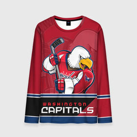 Мужской лонгслив 3D с принтом Washington Capitals в городе Новоалтайск, 100% полиэстер | длинные рукава, круглый вырез горловины, полуприлегающий силуэт | Тематика изображения на принте: nhl | stanley cup | washington capitals | вашингтон капиталс | вашингтон кэпиталз | кубок стенли | кубок стэнли | нхл | овечкин | хоккей | хоккейный клуб