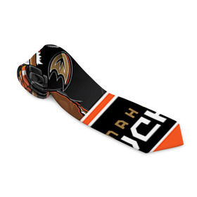 Галстук 3D с принтом Anaheim Ducks в городе Новоалтайск, 100% полиэстер | Длина 148 см; Плотность 150-180 г/м2 | anaheim ducks | nhl | stanley cup | кубок стенли | кубок стэнли | нхл | хоккей | хоккейный клуб
