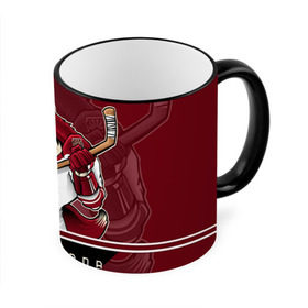 Кружка 3D с принтом Arizona Coyotes в городе Новоалтайск, керамика | ёмкость 330 мл | arizona coyotes | nhl | stanley cup | аризона койотис | аризона койоты | кубок стенли | кубок стэнли | нхл | хоккей | хоккейный клуб