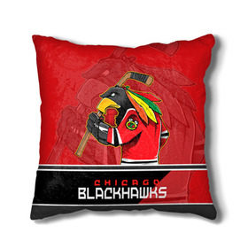 Подушка 3D с принтом Chicago Blackhawks в городе Новоалтайск, наволочка – 100% полиэстер, наполнитель – холлофайбер (легкий наполнитель, не вызывает аллергию). | состоит из подушки и наволочки. Наволочка на молнии, легко снимается для стирки | Тематика изображения на принте: chicago blackhawks | nhl | stanley cup | анисимов | блэкхокс | кубок стенли | кубок стэнли | нхл | панарин | хоккей | хоккейный клуб | чикаго | чикаго блэкхокс
