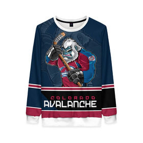 Женский свитшот 3D с принтом Colorado Avalanche в городе Новоалтайск, 100% полиэстер с мягким внутренним слоем | круглый вырез горловины, мягкая резинка на манжетах и поясе, свободная посадка по фигуре | colorado avalanche | nhl | stanley cup | варламов | григоренко | колорадо | колорадо эвеланш | кубок стенли | кубок стэнли | нхл | тютин | хоккей | хоккейный клуб