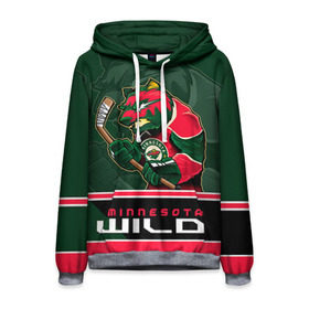 Мужская толстовка 3D с принтом Minnesota Wild в городе Новоалтайск, 100% полиэстер | двухслойный капюшон со шнурком для регулировки, мягкие манжеты на рукавах и по низу толстовки, спереди карман-кенгуру с мягким внутренним слоем. | minnesota wild | nhl | stanley cup | кубок стенли | кубок стэнли | минесота | миннесота уайлд | нхл | хоккей | хоккейный клуб